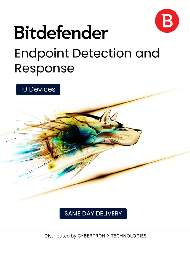 Bitdefender Endpoint Detection and Response 10 Devices for 1 Year | Digital License | SAME DAY DELIVERY